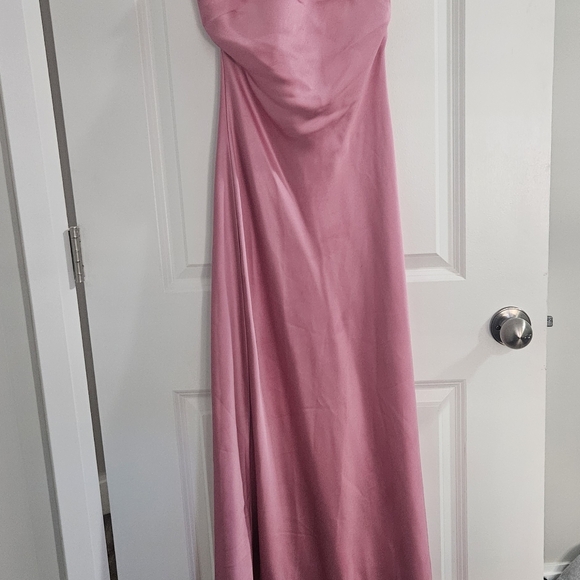 Dynamite Halter Satin Maxi Dress - XXS - Picture 5 of 16